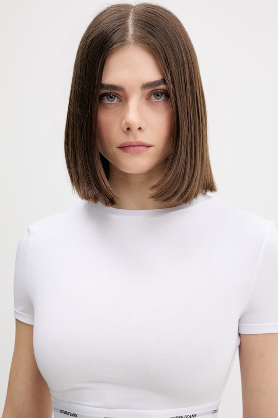 Guess Jeans t-shirt biały W5YZ02.KBBU1