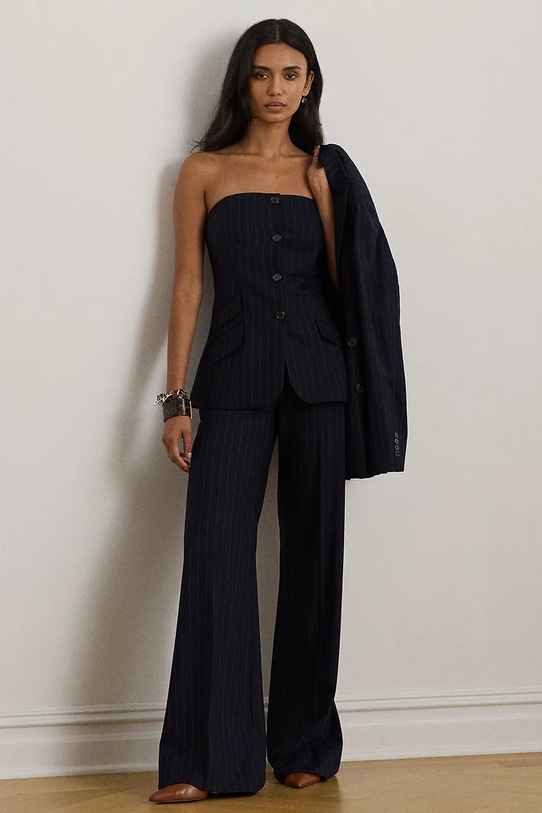 Oblačila Majica brez rokavov Lauren Ralph Lauren 200979817 mornarsko modra