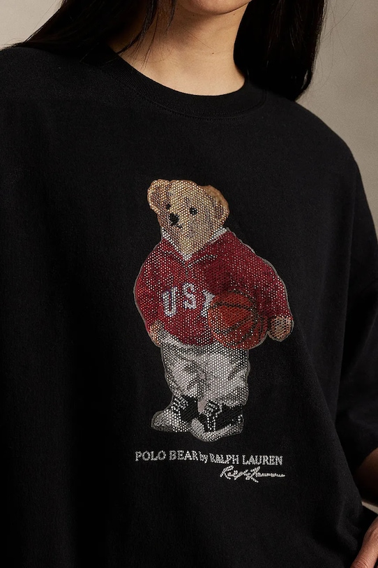 Polo Ralph Lauren t-shirt bawełniany czarny 211978140