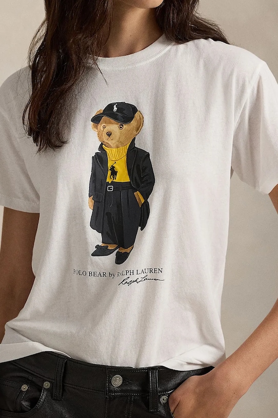 Polo Ralph Lauren t-shirt bawełniany biały 211A87615