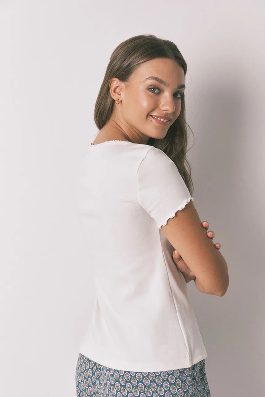 Odzież women'secret t-shirt 3272276 biały