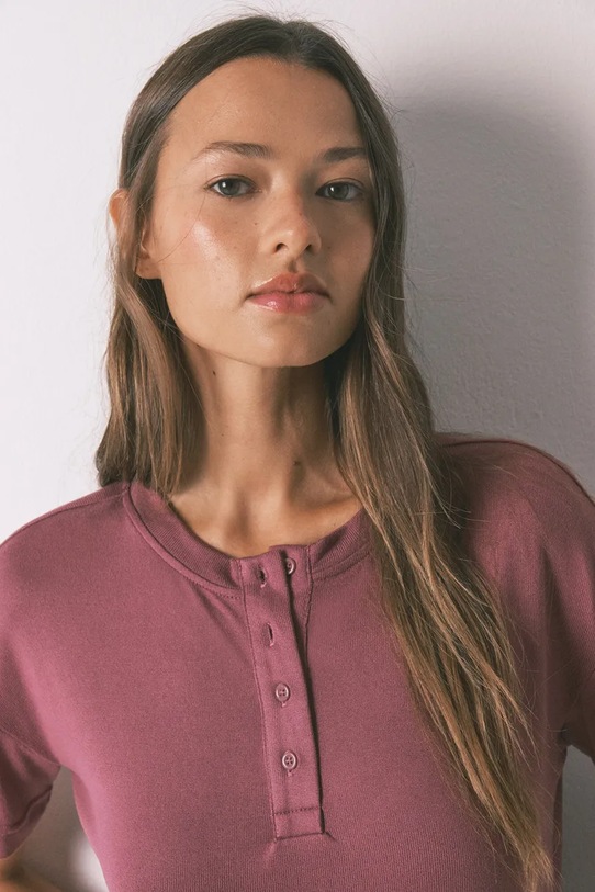 women'secret t-shirt 3272301 bordowy AW25