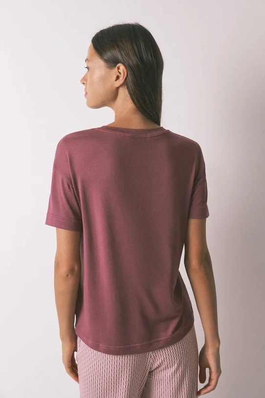 women'secret t-shirt bordowy 3272301