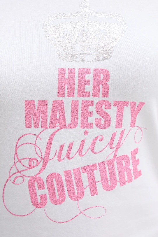 Juicy Couture t-shirt JCNCT225464 biały