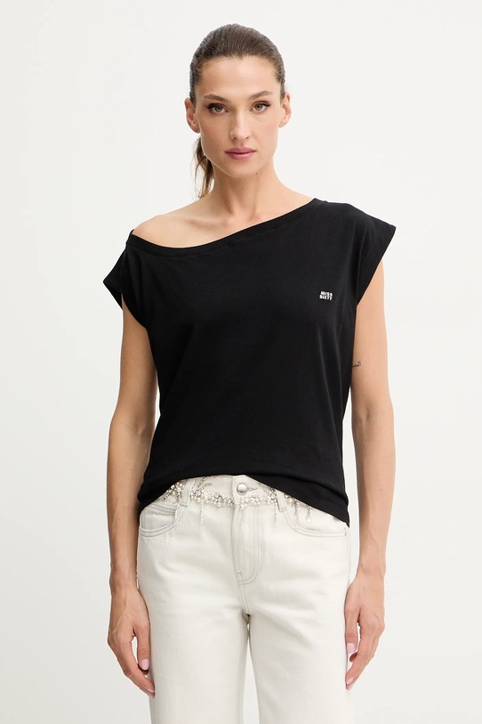 Miss Sixty t-shirt bawełniany bawełna czarny 6S3SJ32500