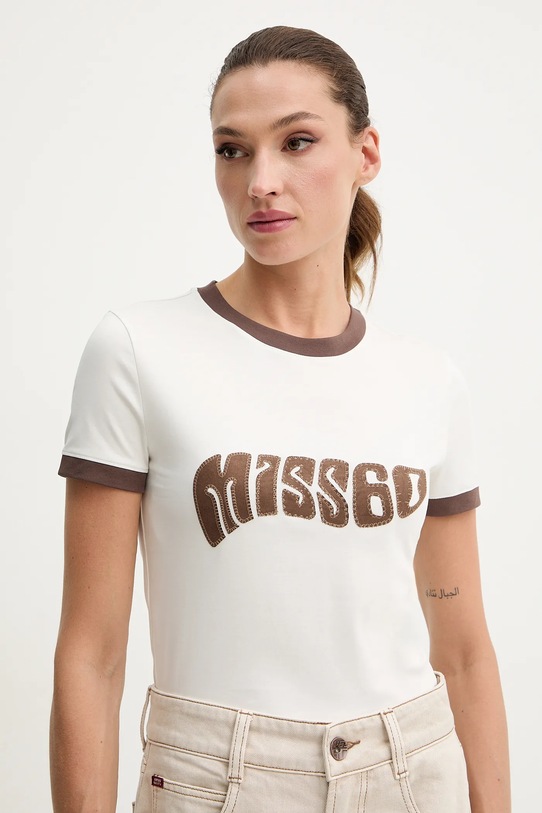 Miss Sixty t-shirt beżowy 6S3SJ51500