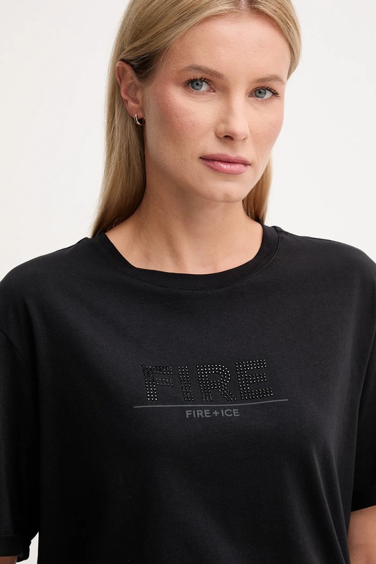BOGNER Fire+Ice t-shirt bawełniany SINJA czarny 54507308
