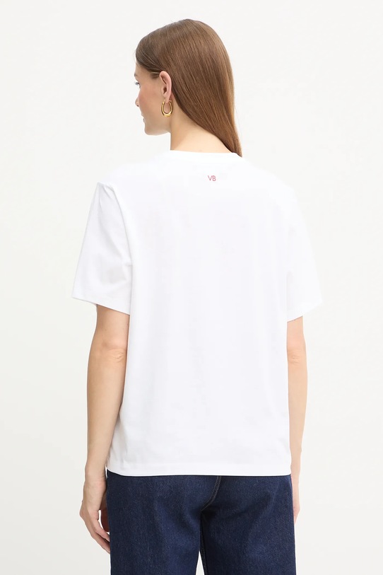 Odzież Victoria Beckham t-shirt bawełniany 1425JTS007015A biały