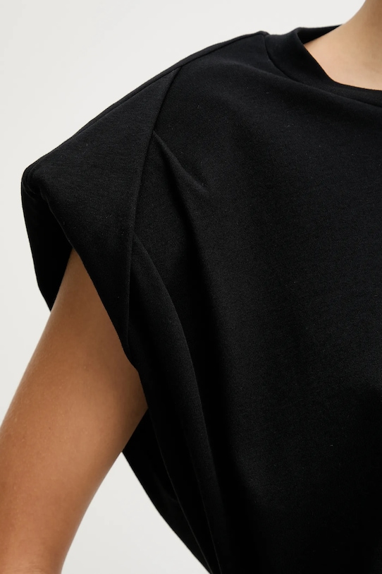 La Mania t-shirt bawełniany MARIKA MARIKA czarny