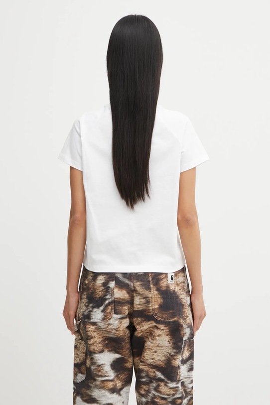 Odzież Carhartt WIP t-shirt bawełniany W' S/S Ray T-Shirt I035529.02XX biały