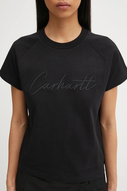 Carhartt WIP t-shirt bawełniany W' S/S Ray T-Shirt czarny I035529.89XX