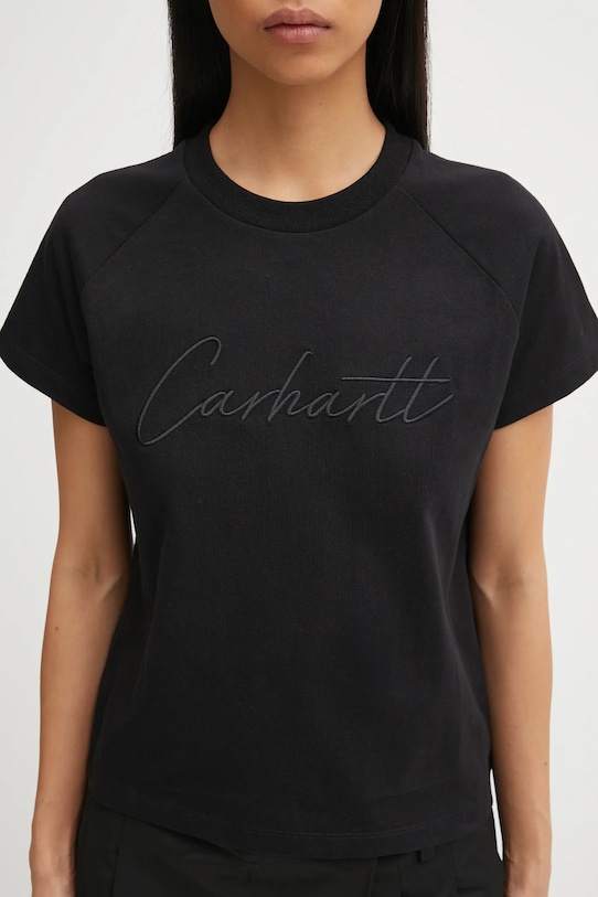 Carhartt WIP t-shirt bawełniany W' S/S Ray T-Shirt czarny I035529.89XX