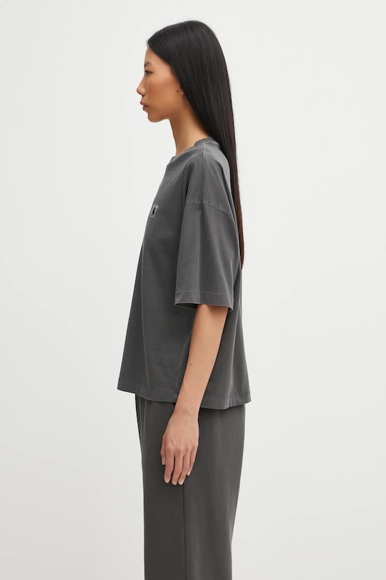 Pamučna majica Carhartt WIP W' S/S Nelson T-Shirt I033051.89GD siva AW25