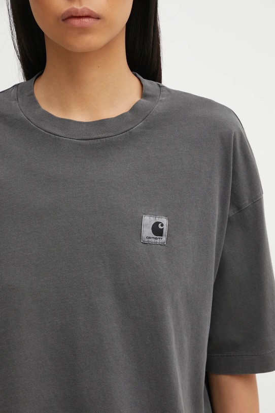 Pamučna majica Carhartt WIP W' S/S Nelson T-Shirt siva I033051.89GD