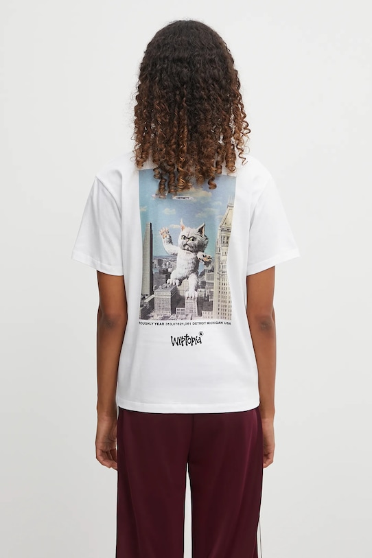 Carhartt WIP cotton t-shirt W'' S/S Wiptopia T-Shirt regular white I035496.02XX