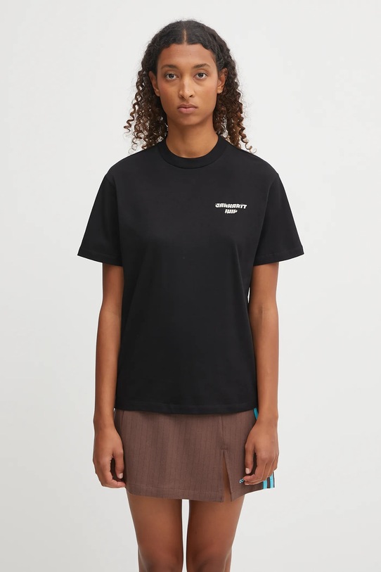 Clothing Carhartt WIP cotton t-shirt W'''''''' S/S Wiptopia T-Shirt I035496.89XX black