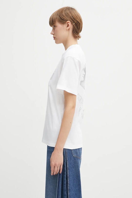 Carhartt WIP t-shirt bawełniany W' S/S Okniceok T-Shirt I035507.02XX biały AW25