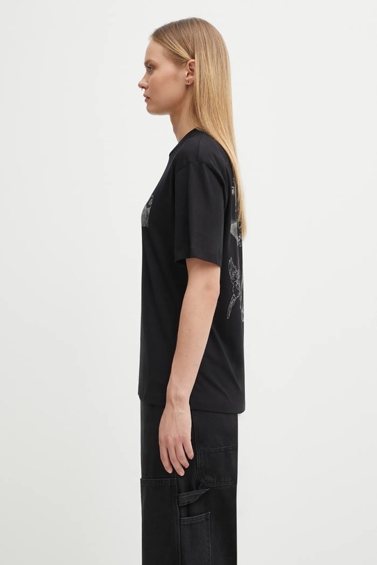 Carhartt WIP t-shirt bawełniany W' S/S Okniceok T-Shirt I035507.89XX czarny AW25