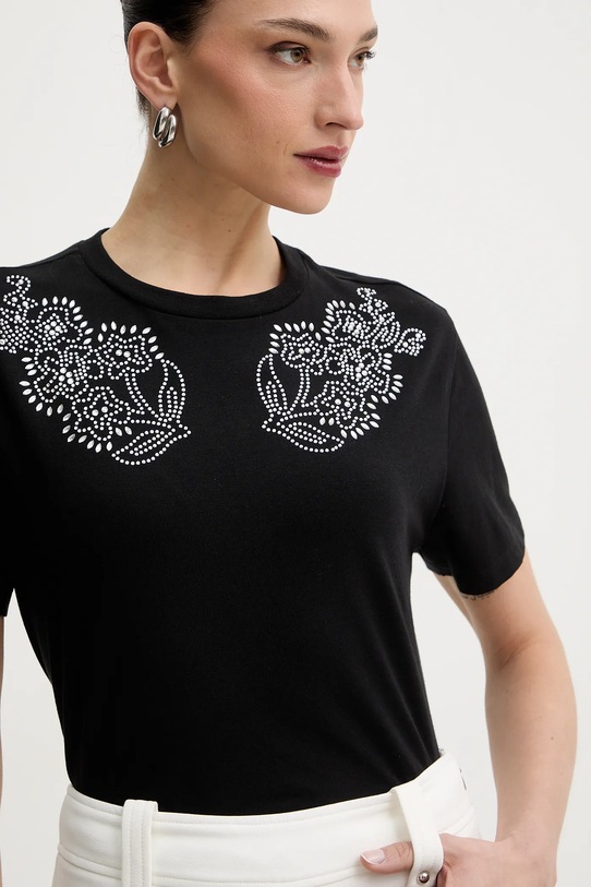 Morgan t-shirt czarny DMAX