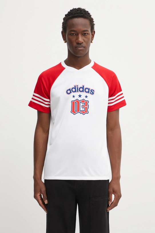 Tričko adidas Originals Jersey potlač biela KC6287