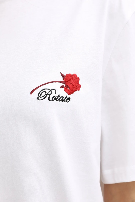 Rotate t-shirt bawełniany 114722400 biały