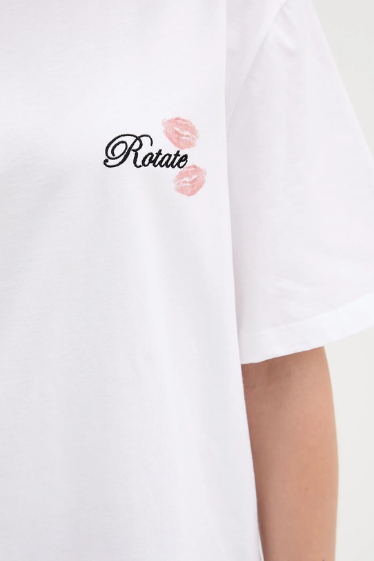 Rotate t-shirt bawełniany 114745400 biały