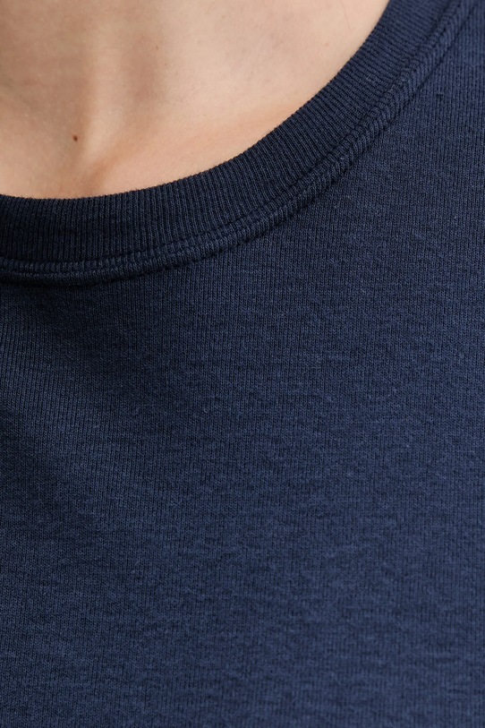 Βαμβακερό μπλουζάκι Hollister Co. KI339.5073.200 σκούρο μπλε