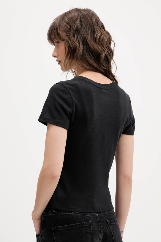 Odzież Hollister Co. t-shirt bawełniany KI339.5073.900 czarny