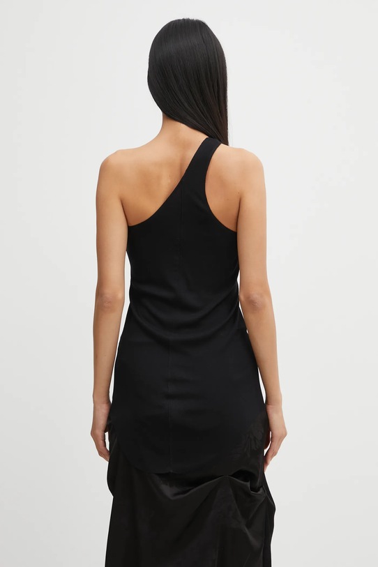 Odzież Rick Owens Lilies top One Shoulder Tank LI02E3105.RV czarny