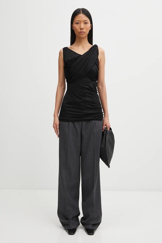 Rick Owens Lilies bluză Sahara negru LI02E3108.JVS