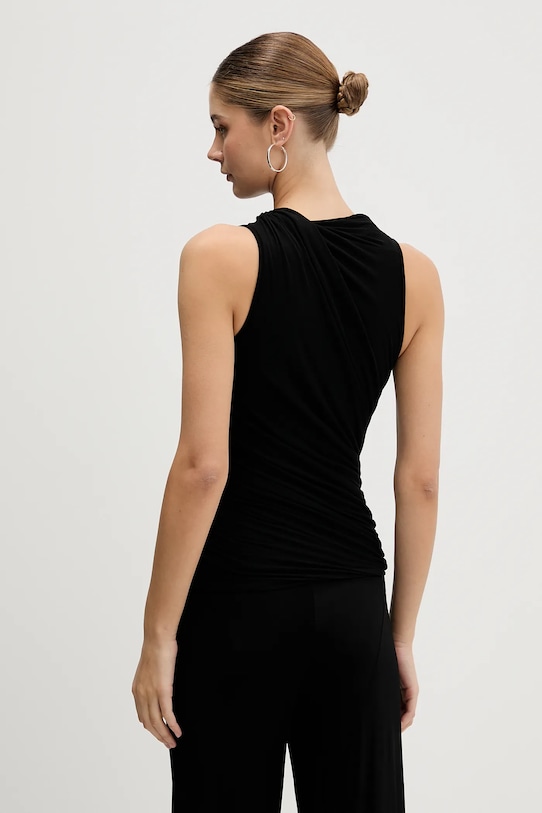 Odzież Rick Owens Lilies bluzka z domieszką kaszmiru Luna LI02E3109.JBWS czarny