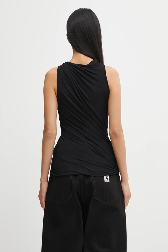 Odzież Rick Owens Lilies bluzka z domieszką kaszmiru Luna LI02E3109.JBWS czarny