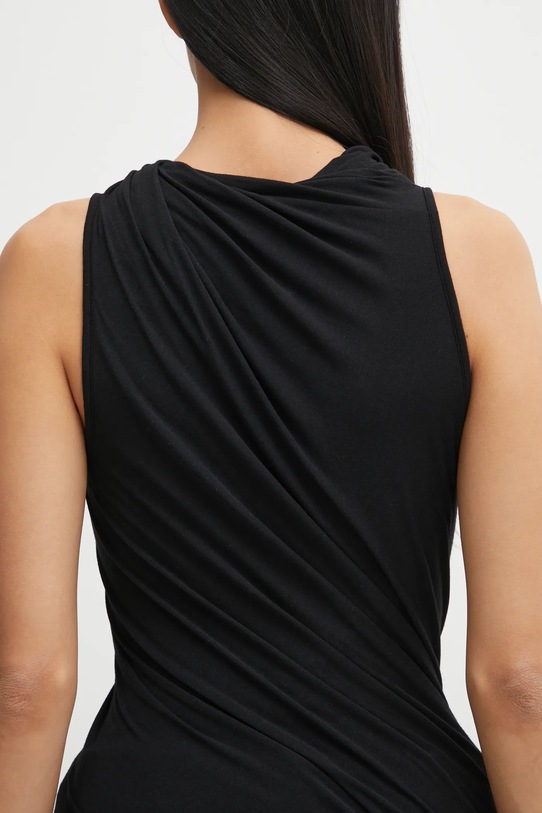 Rick Owens Lilies bluzka z domieszką kaszmiru Luna czarny LI02E3109.JBWS