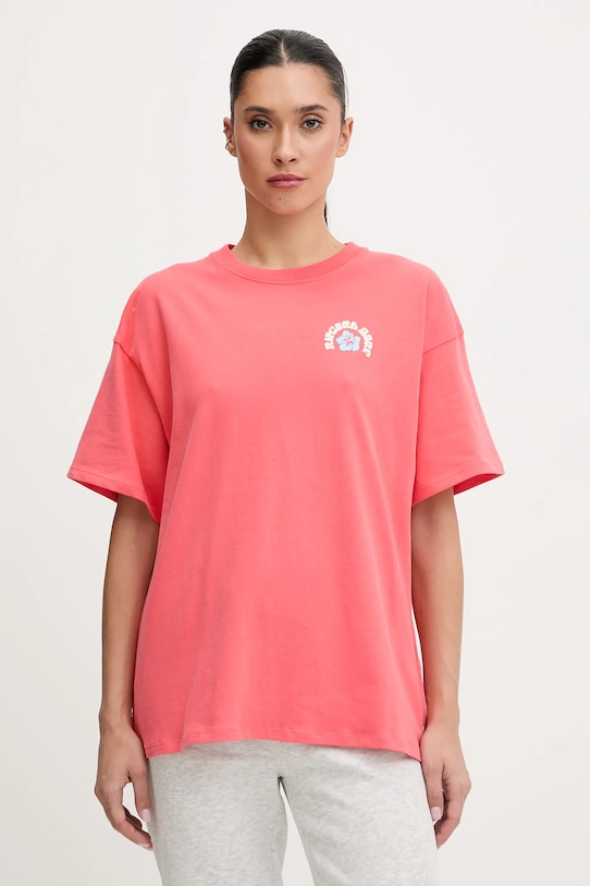 Odzież Rip Curl t-shirt bawełniany LUXE SURF 0L1WTE różowy