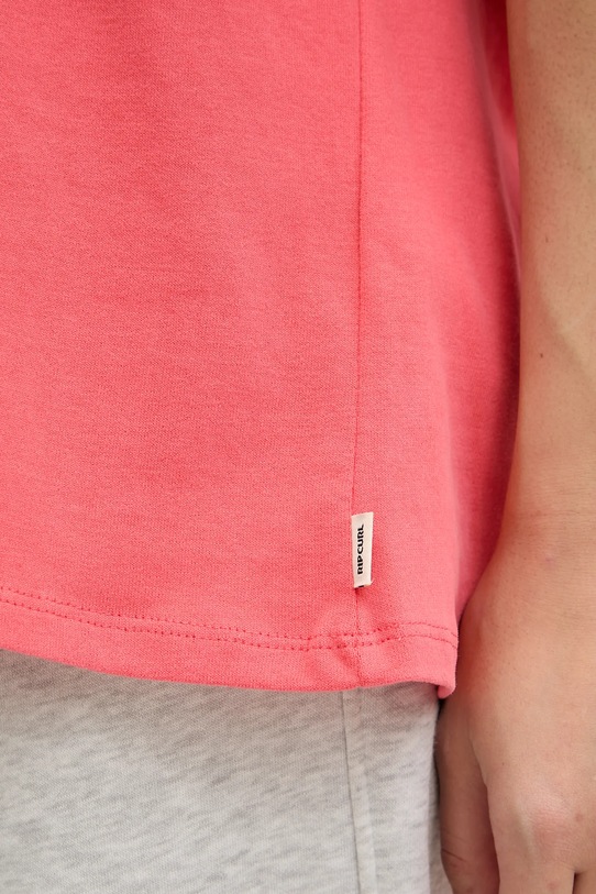 Rip Curl t-shirt bawełniany LUXE SURF 0L1WTE różowy