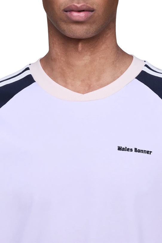 adidas Originals x Wales Bonner t-shirt bawełniany Cali Tee fioletowy KD0337