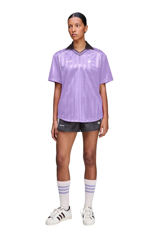 Μπλουζάκι adidas Originals Wb Ftbl Tee κανονικό μωβ KD0377