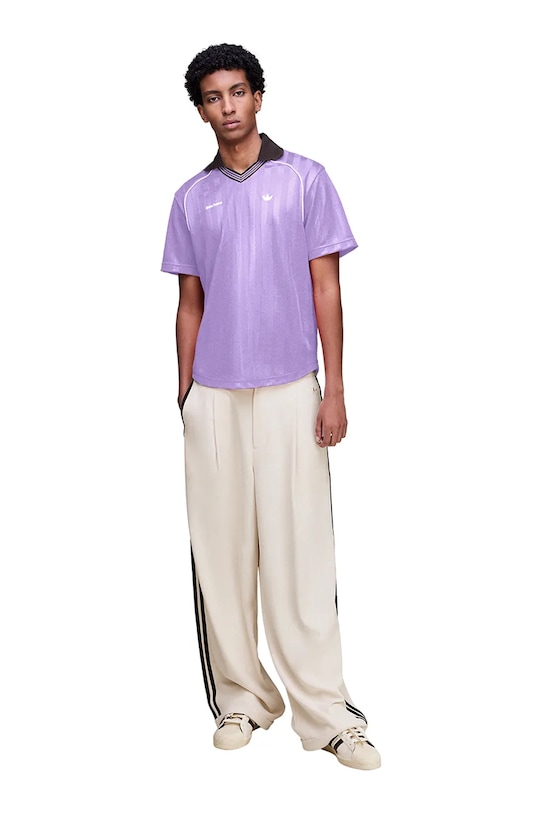 adidas Originals x Wales Bonner t-shirt Ftbl Tee KD0377 fioletowy AW25