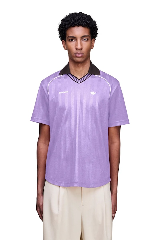 Odzież adidas Originals x Wales Bonner t-shirt Ftbl Tee KD0377 fioletowy