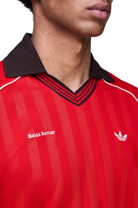 Tričko adidas Originals x Wales Bonner Ftbl Tee červená KG3626