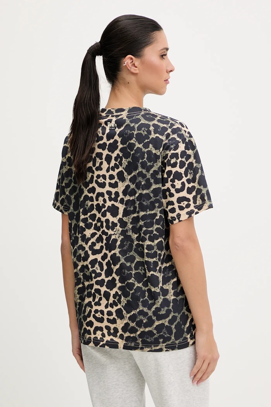 Odzież P.E Nation t-shirt bawełniany Heritage 253T108.MULTI brązowy