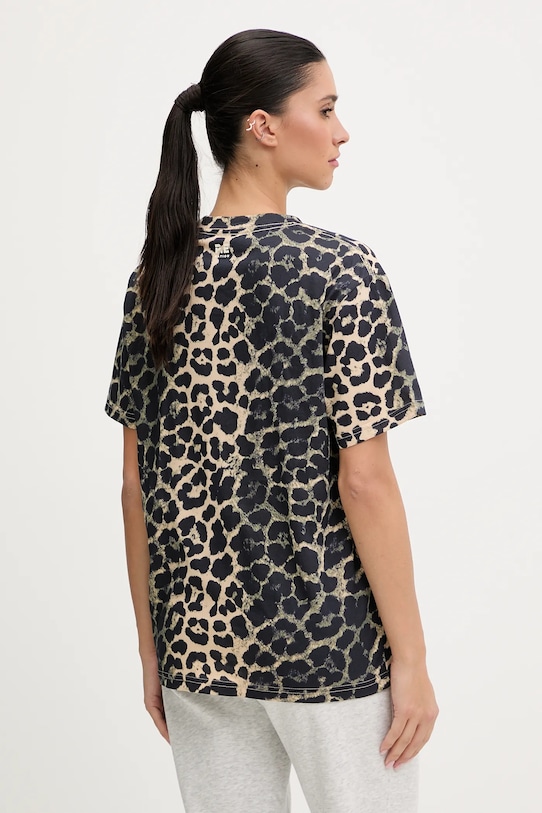 Odzież P.E Nation t-shirt bawełniany Heritage 253T108.MULTI brązowy