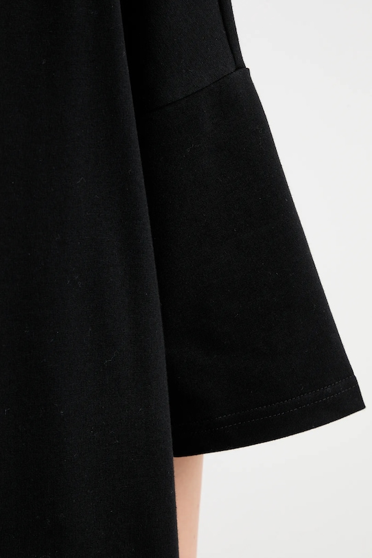 Хлопковая футболка MUUV. MUUV. x Answear LONGSLEEV.OVERSIZE.OKAI чёрный