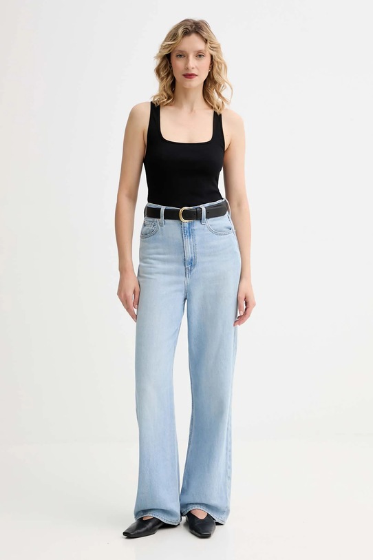 Top MUUV. MUUV. x Answear KOSZULKA.LINEA černá AW25