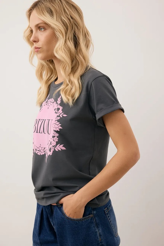 Bizuu t-shirt IOLA szary IOLA.GRAFITOWY