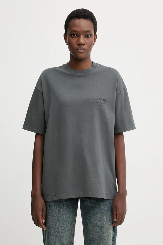 Oblečenie Bavlnené tričko AllSaints W202JC sivá