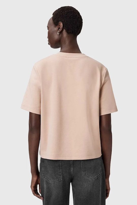 AllSaints t-shirt bawełniany W220JC beżowy AW25