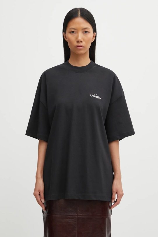 WRSTBHVR t-shirt bawełniany Clayton bawełna czarny U1025TT.3054
