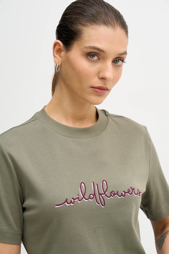 United Colors of Benetton t-shirt bawełniany zielony 3DCJD10B5