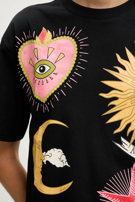 Never Fully Dressed t-shirt bawełniany NFDTO1988 czarny